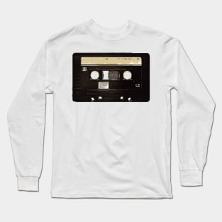 Pixel retro audio cassette Long Sleeve T-Shirt